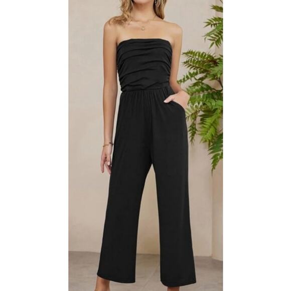 Grace Karin Pants - Grace Karin New Black Romper Jumpsuit xl